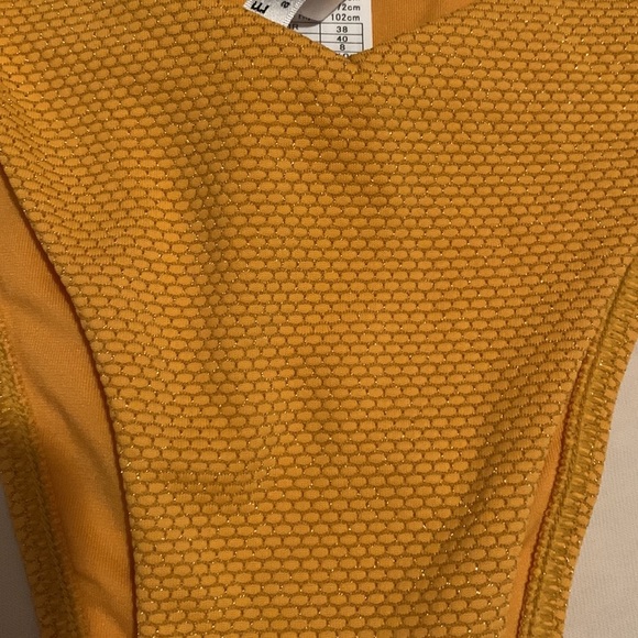 Seafolly Stardust V Front High Cut Rio Saffron bikini bottom new without tag - Picture 11 of 12
